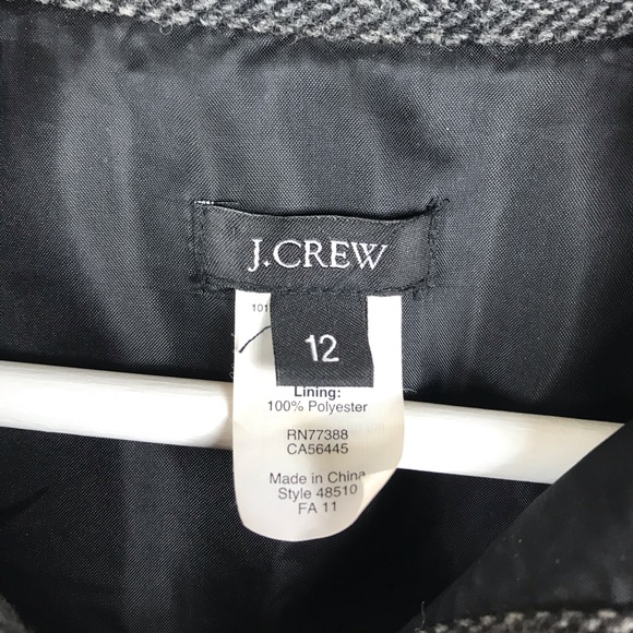 J. Crew Herringbone Wool Shirt Dress - Picture 8 of 8